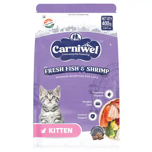 Carniwel Fresh Fish and Shrimp For Kitten Cat Dry Food