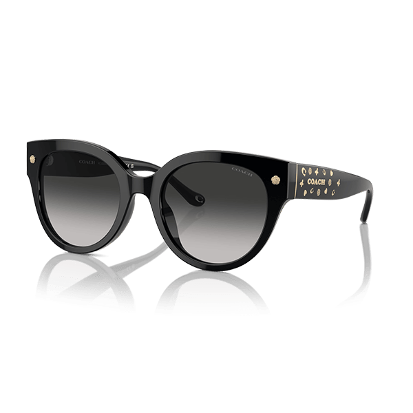 Coach Black Acetate Women Sunglass