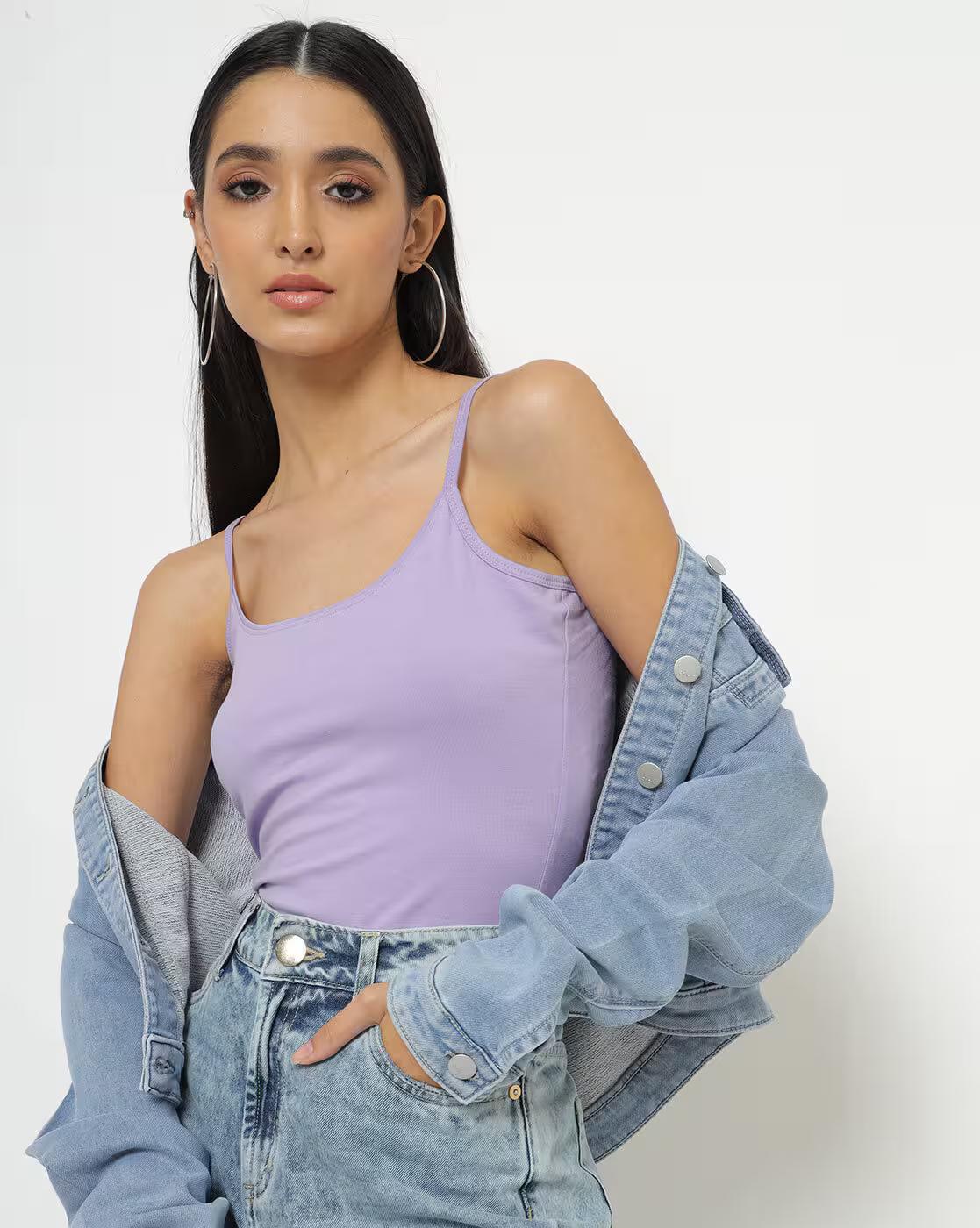 Strappy Scoop-Neck Camisole