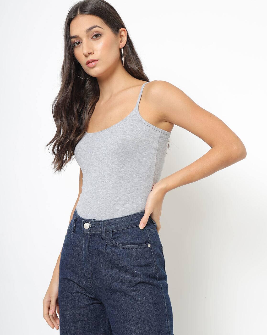 Strappy Scoop-Neck Camisole