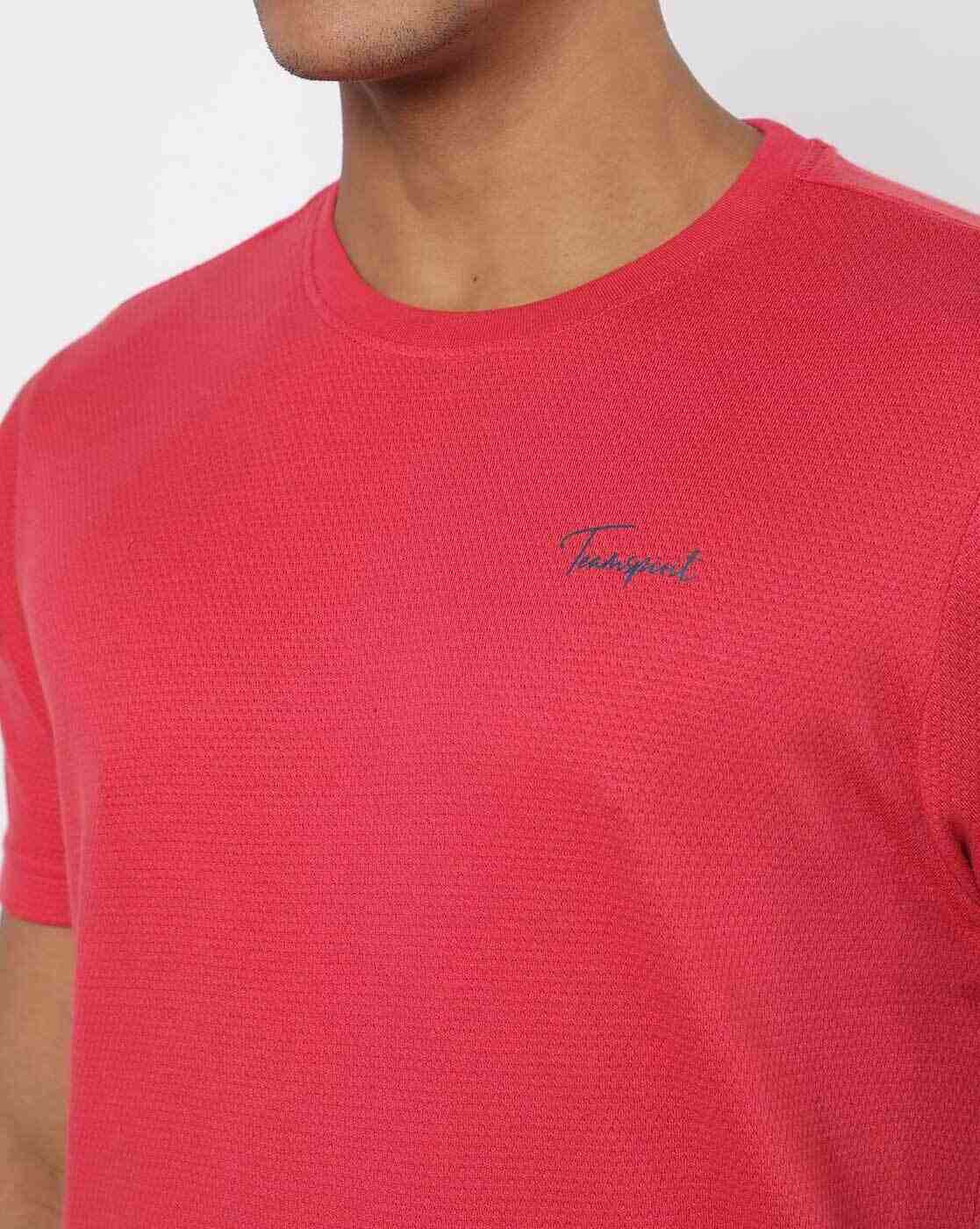 Teamspirit | Regular Fit Popcorn Textured Crew-Neck T-Shirt|2