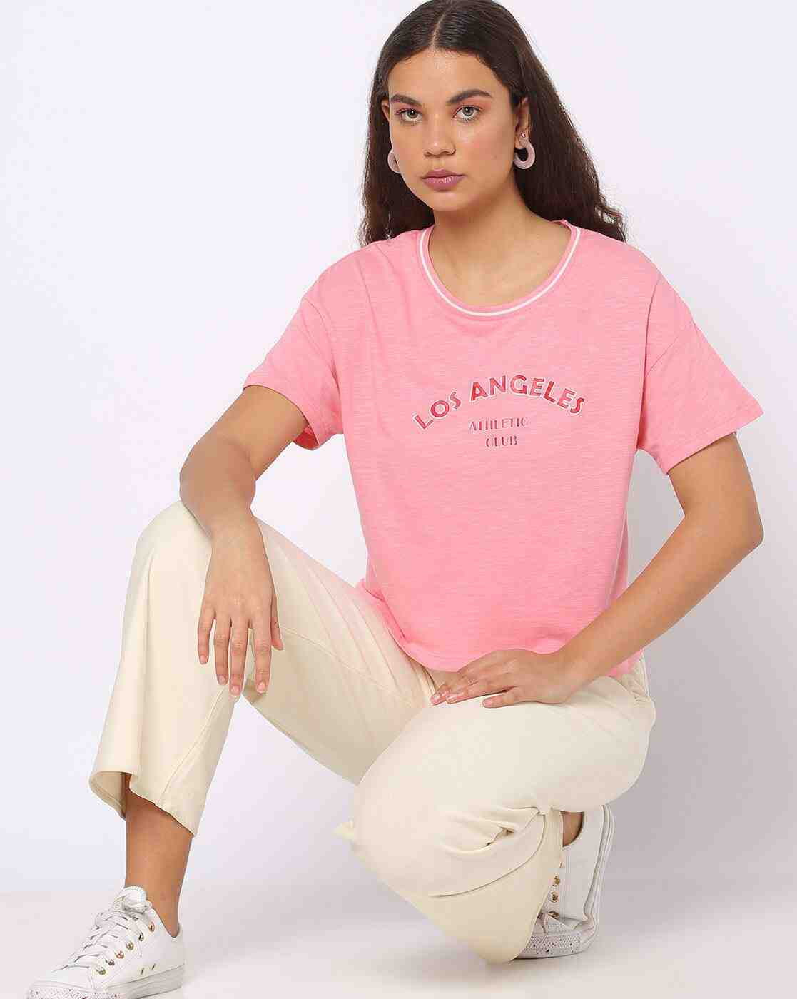 Teamspirit | Typographic Print Crew-Neck T-Shirt|0