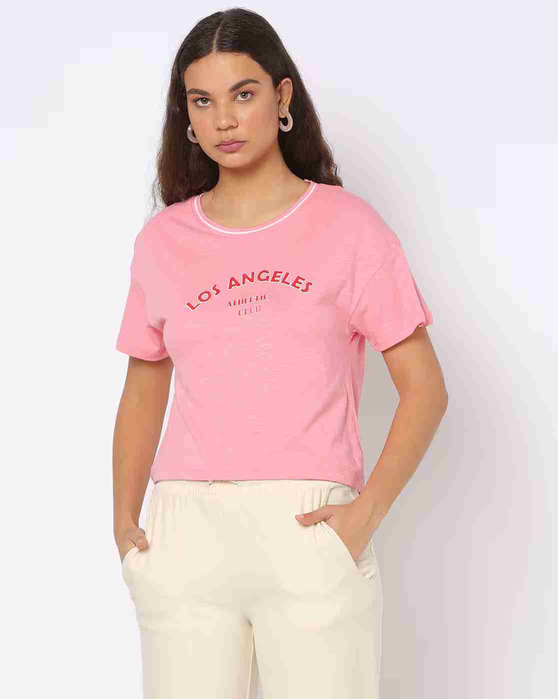 Teamspirit | Typographic Print Crew-Neck T-Shirt|1