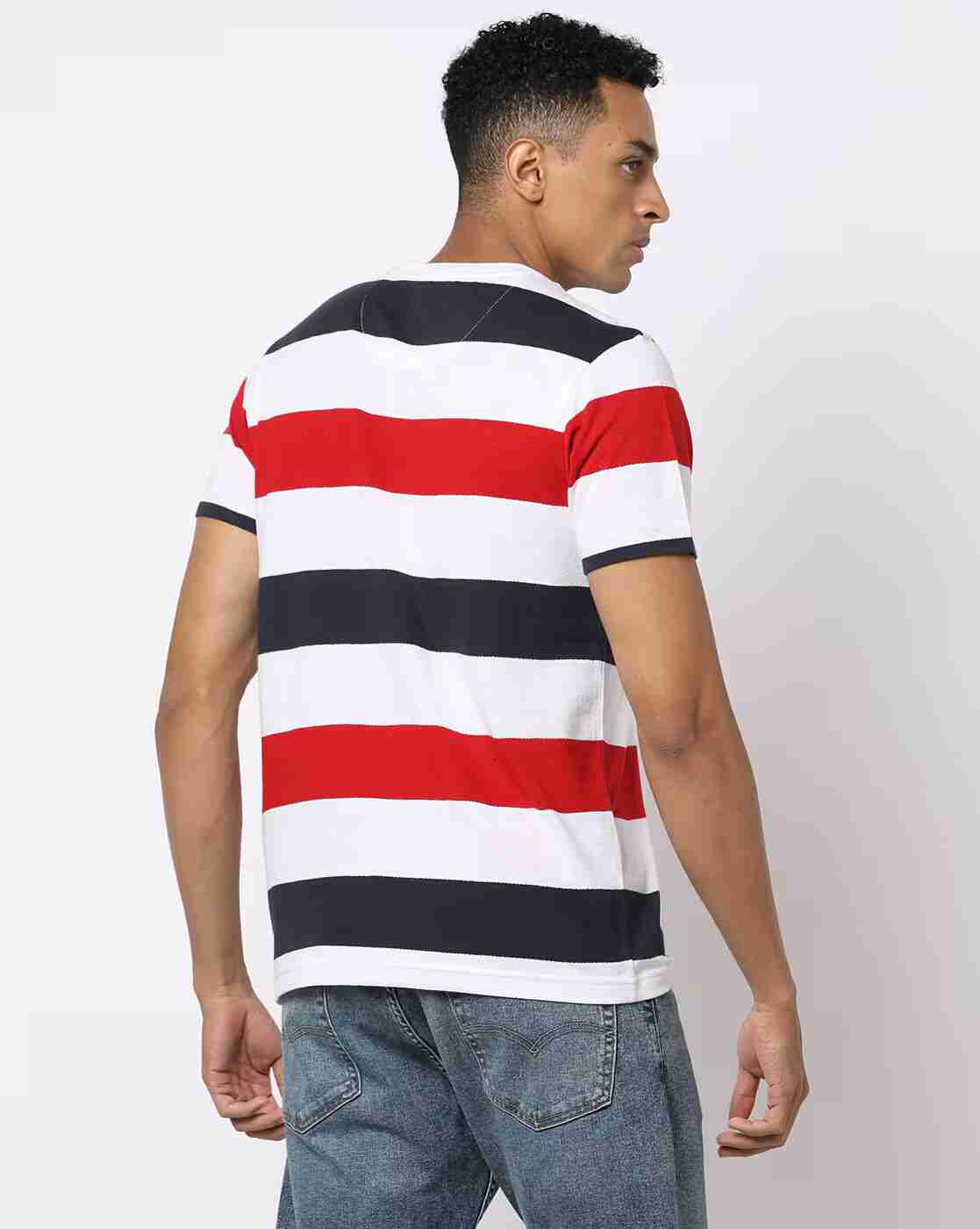 Teamspirit | Relaxed Fit Striped Crew-Neck T-Shirt|2