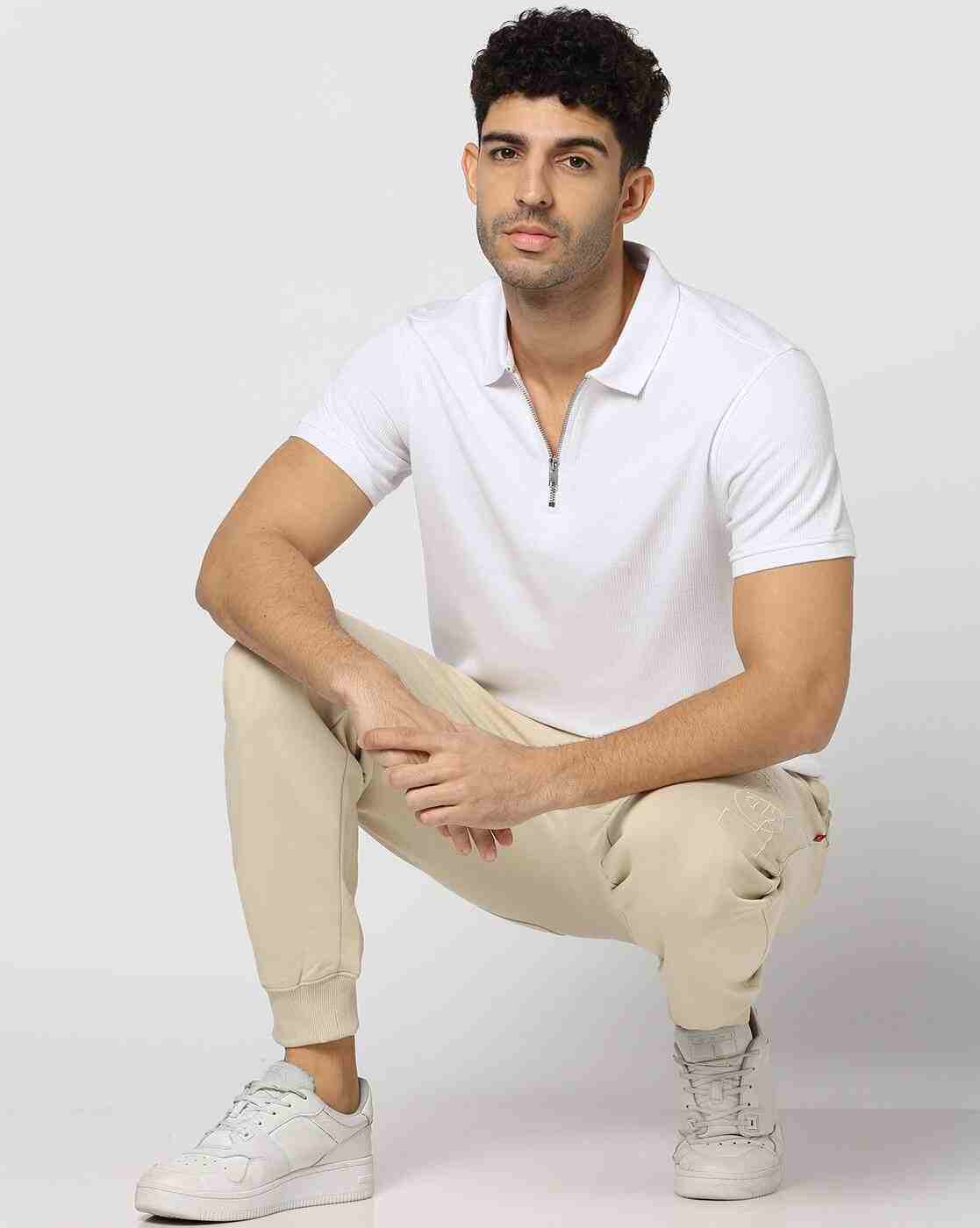 Teamspirit | Men Ribbed Regular Fit Polo T-Shirt|0