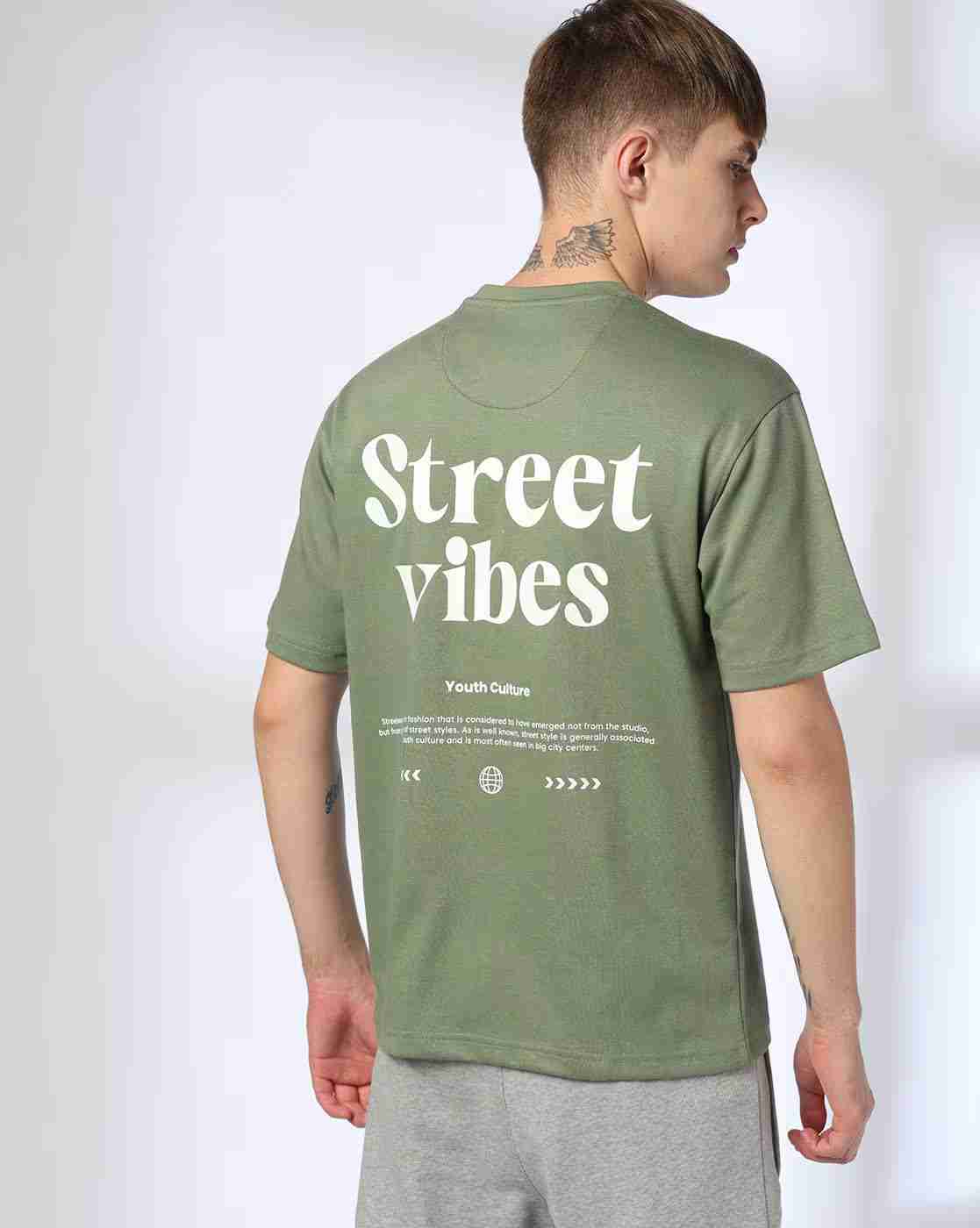 Teamspirit | Men Printed Boxy Fit Crew-Neck T-Shirt|0