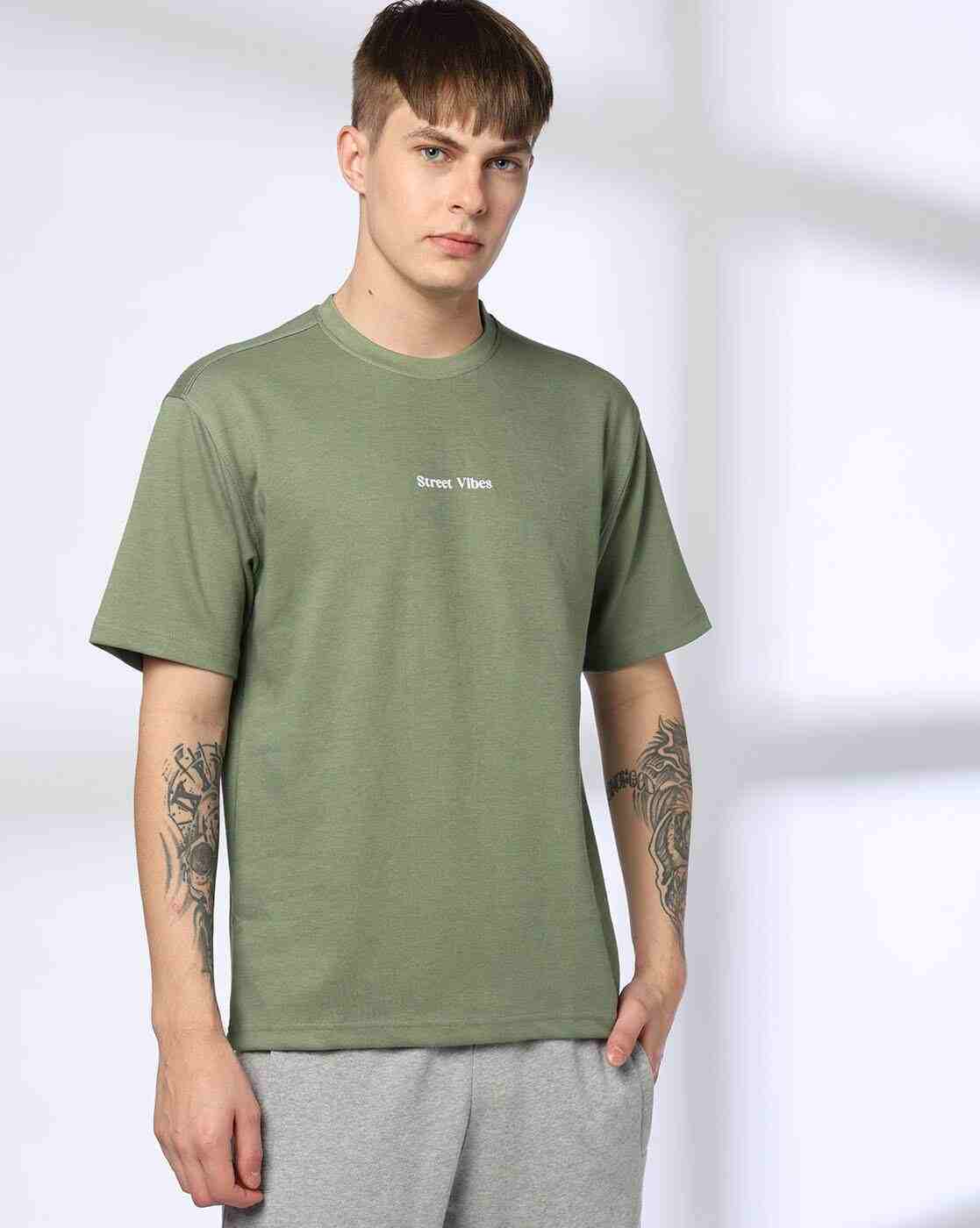 Teamspirit | Men Printed Boxy Fit Crew-Neck T-Shirt|1