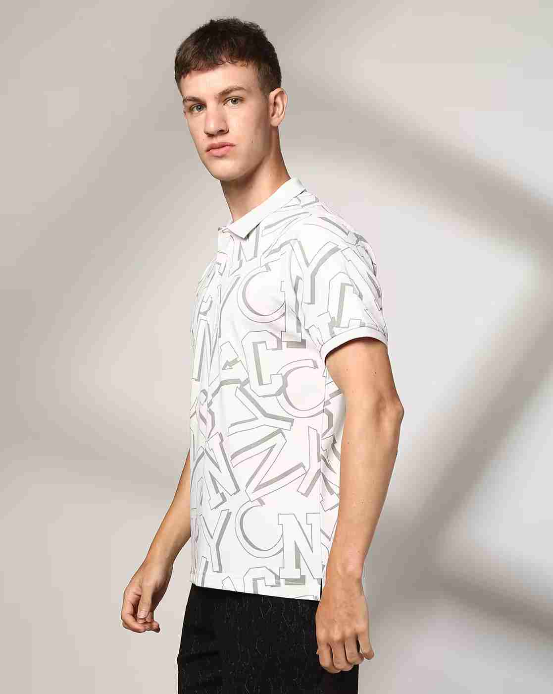 Teamspirit | Men Typographic Print Regular Fit Polo T-Shirt|1