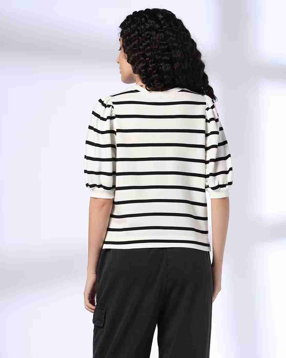 Teamspirit | Women Striped Regular Fit Top|2