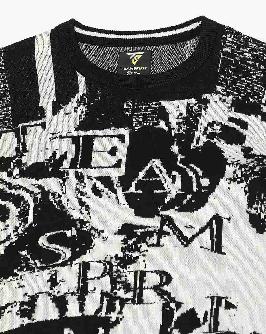 Teamspirit | Men Printed Regular Fit Crew-Neck T-Shirt|4