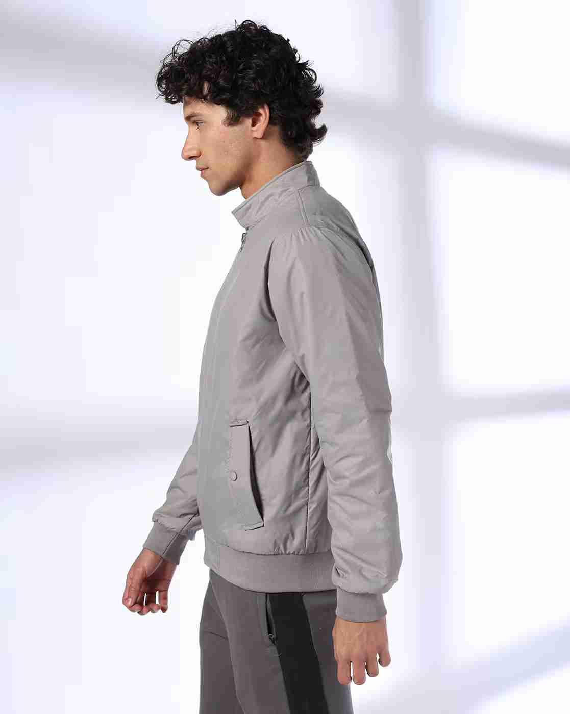 Teamspirit | Men Printed Regular Fit Reversible Jacket|1