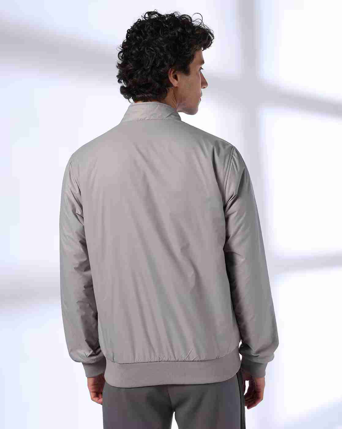 Teamspirit | Men Printed Regular Fit Reversible Jacket|2
