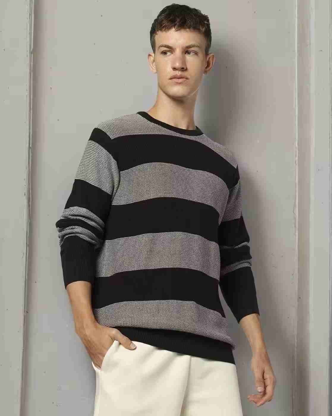Teamspirit | Men Striped Regular Fit Crew-Neck T-Shirt|0