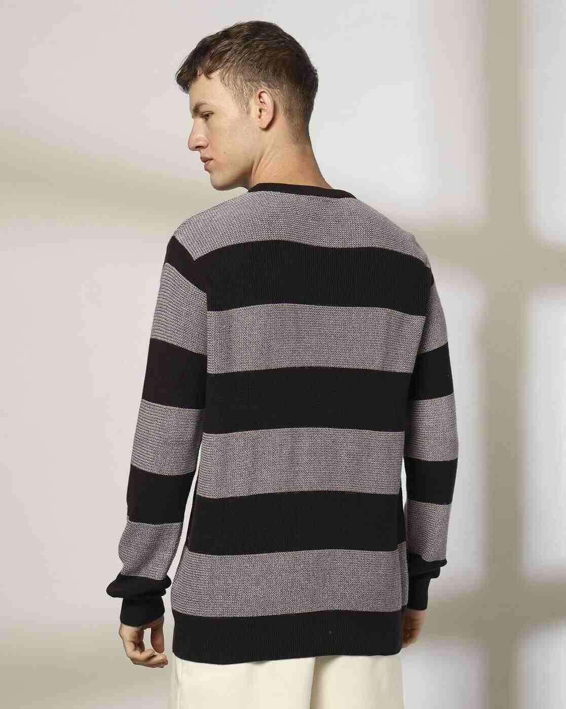Teamspirit | Men Striped Regular Fit Crew-Neck T-Shirt|2