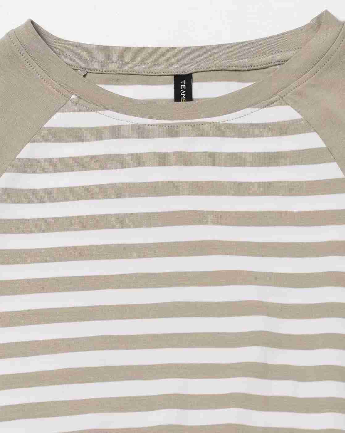 Teamspirit | Women Striped Round-Neck T-Shirt|4