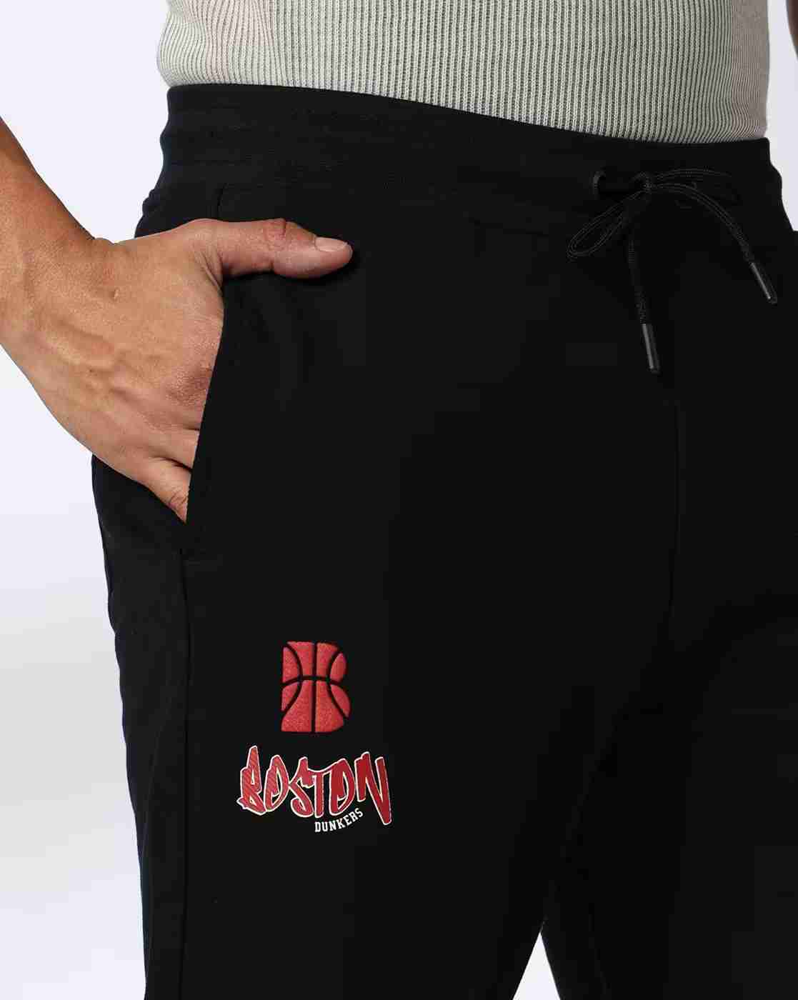 Teamspirit | Men Typographic Print Regular Fit Joggers|3