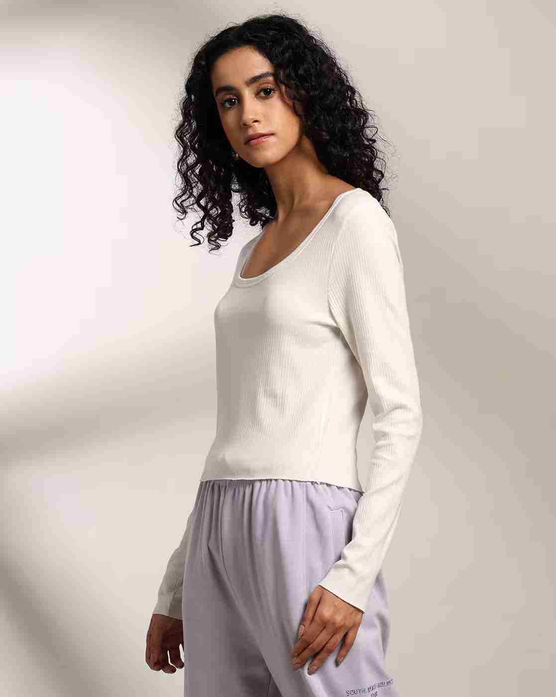 Teamspirit | Women Ribbed Relaxed Fit Top|1