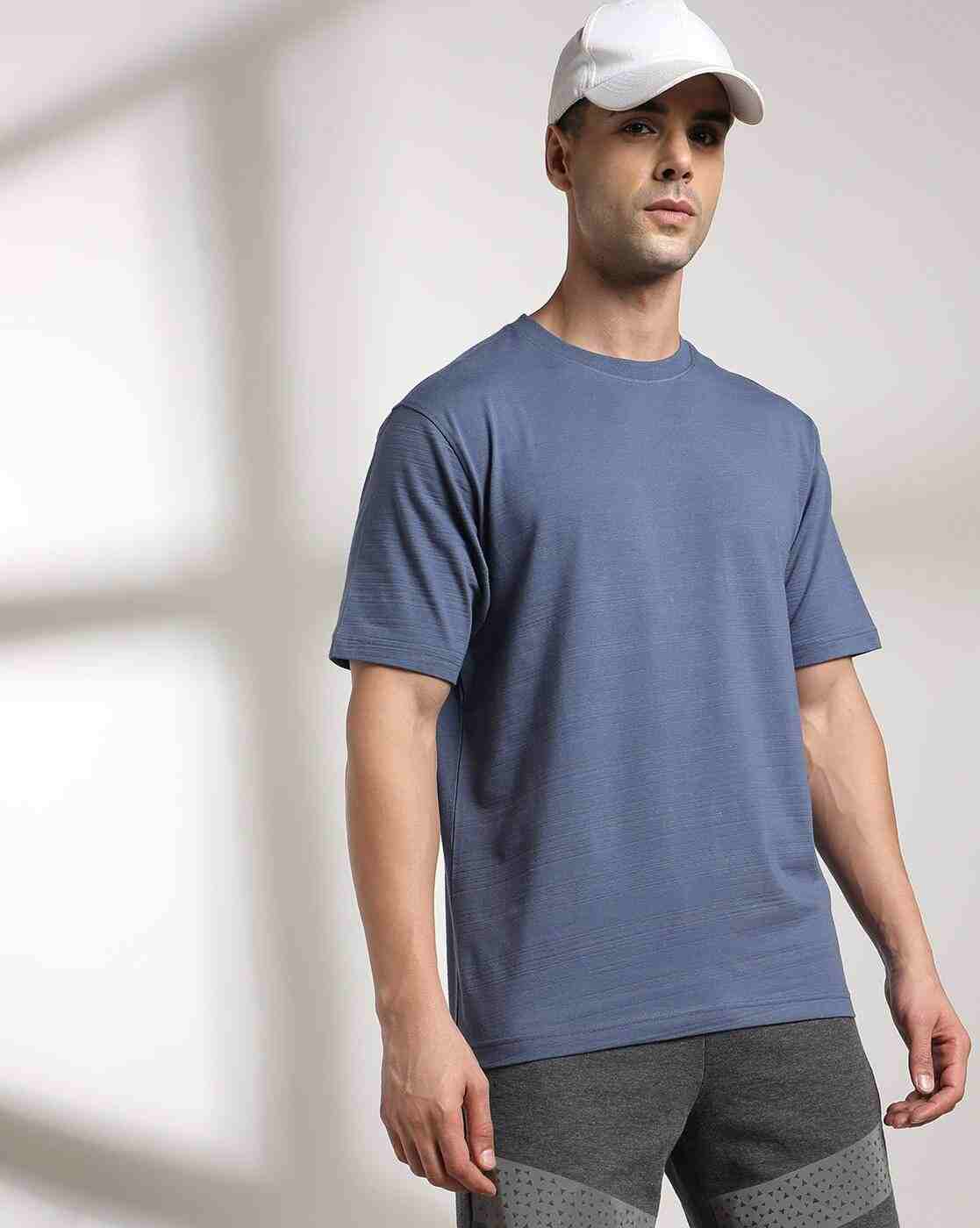 Men Boxy Fit Crew-Neck T-Shirt