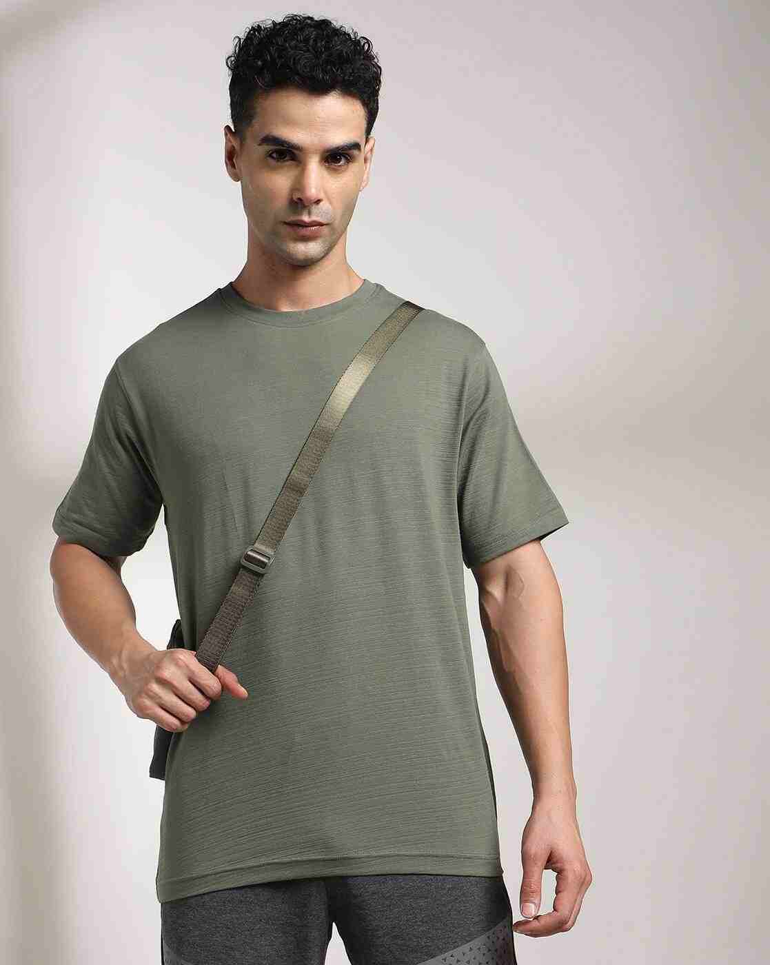 Men Boxy Fit Crew-Neck T-Shirt