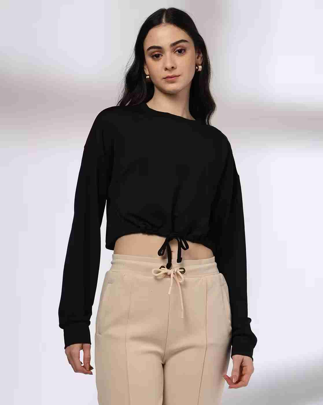 Teamspirit | Women Regular Fit Tie-Up Crop Top|0