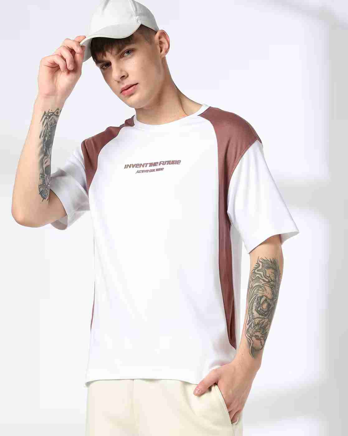 Teamspirit | Men Printed Boxy Fit Crew-Neck T-Shirt|0