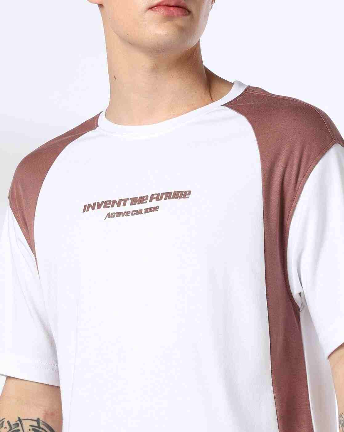 Teamspirit | Men Printed Boxy Fit Crew-Neck T-Shirt|4