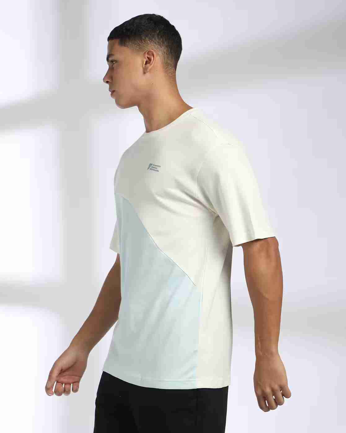 Teamspirit | Men Colourblock Regular Fit Crew-Neck T-Shirt|1