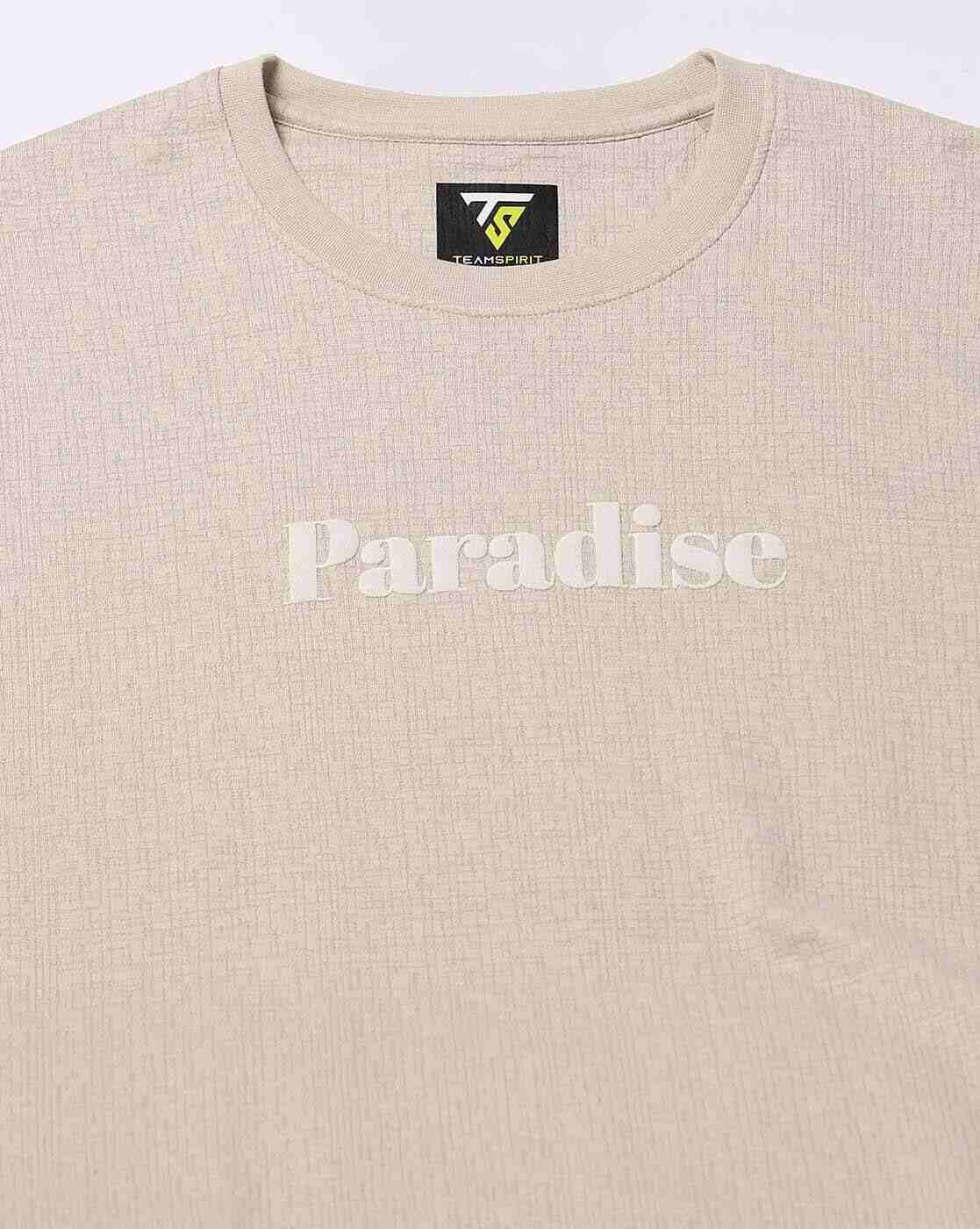 Teamspirit | Men Typographic Print Regular Fit Crew-Neck T-Shirt|4