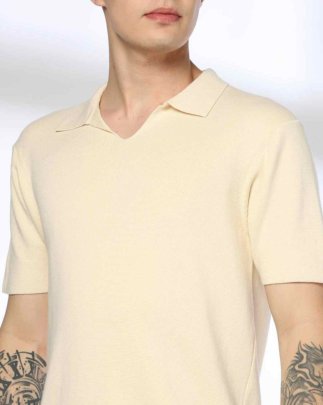 Teamspirit | Men Knitted Regular Fit Polo T-Shirt|3