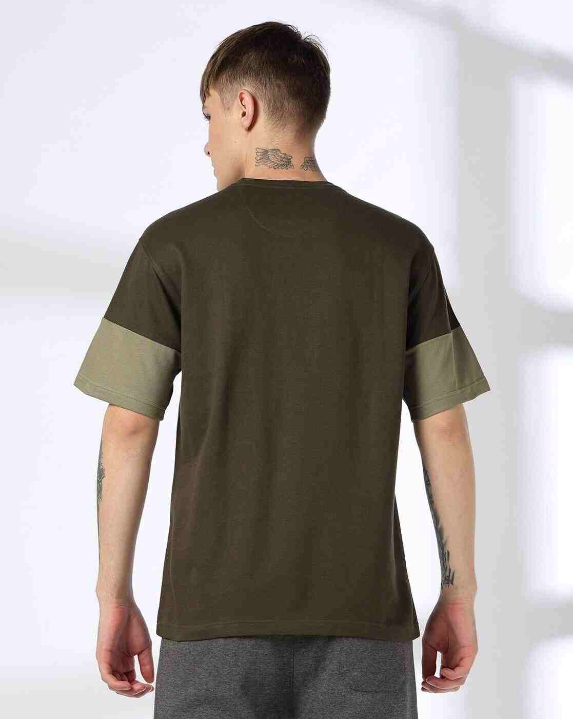 Teamspirit | Men Typographic Print Boxy Fit Crew-Neck T-Shirt|2