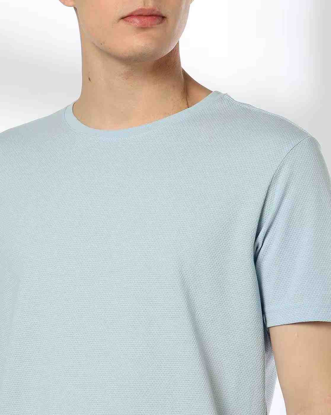 Teamspirit | Men Popcorn Regular Fit Round-Neck T-Shirt|3