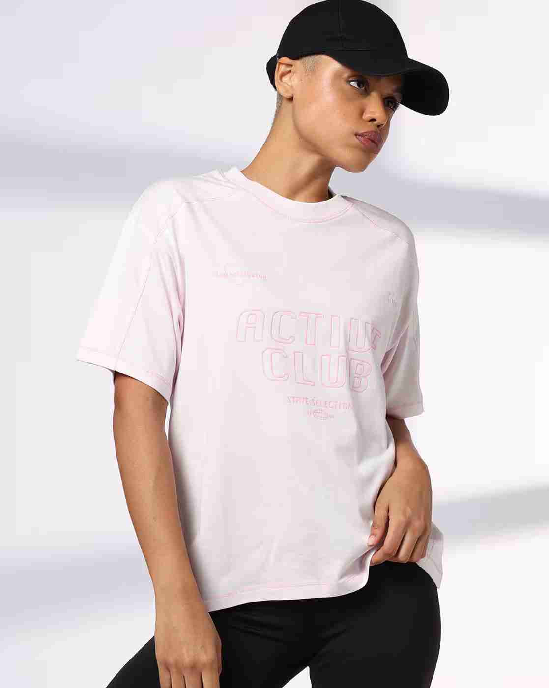 Teamspirit | Women Typographic Print Crew-Neck T-Shirt|0