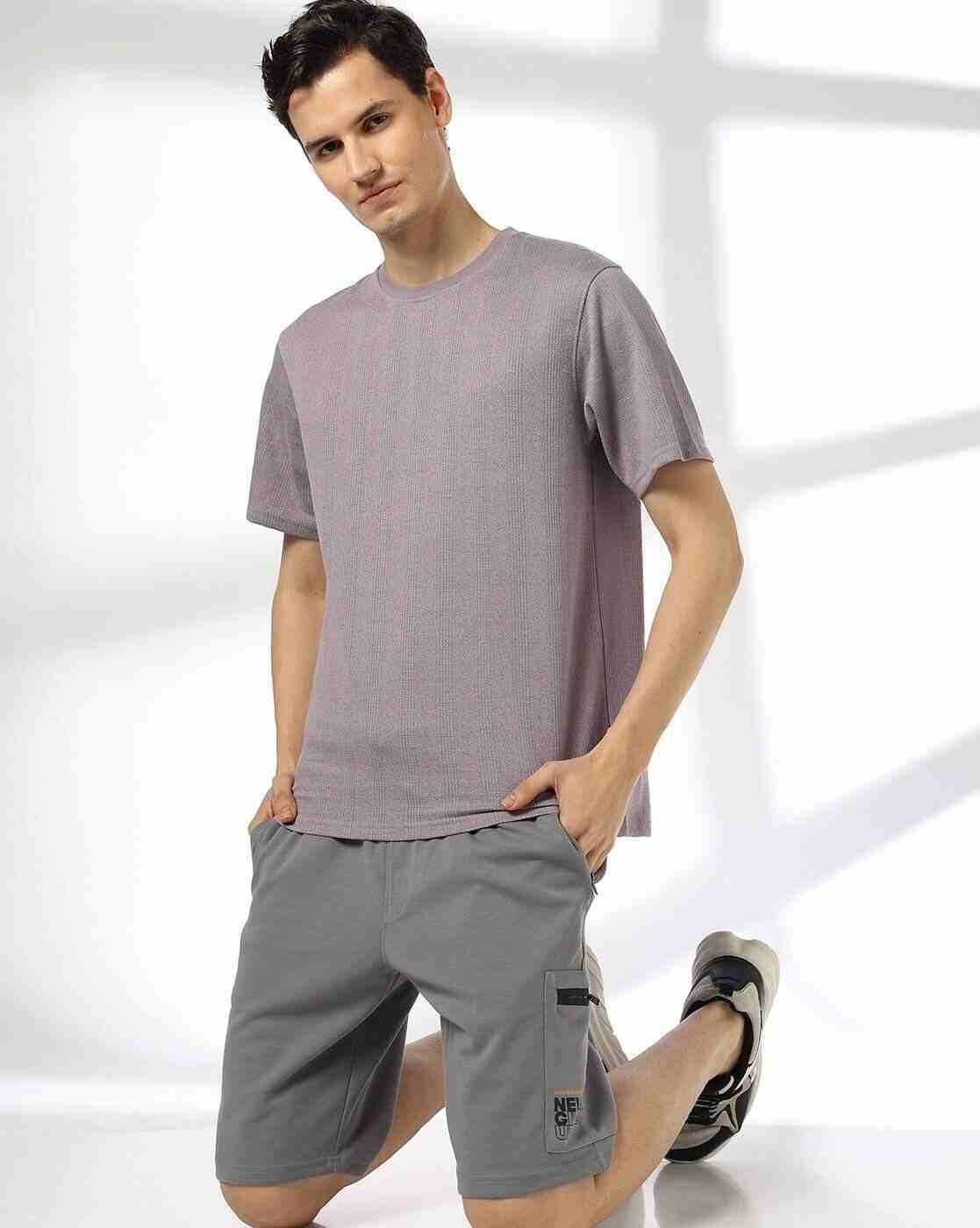 Verti dots pattern boxy fsn lavender m