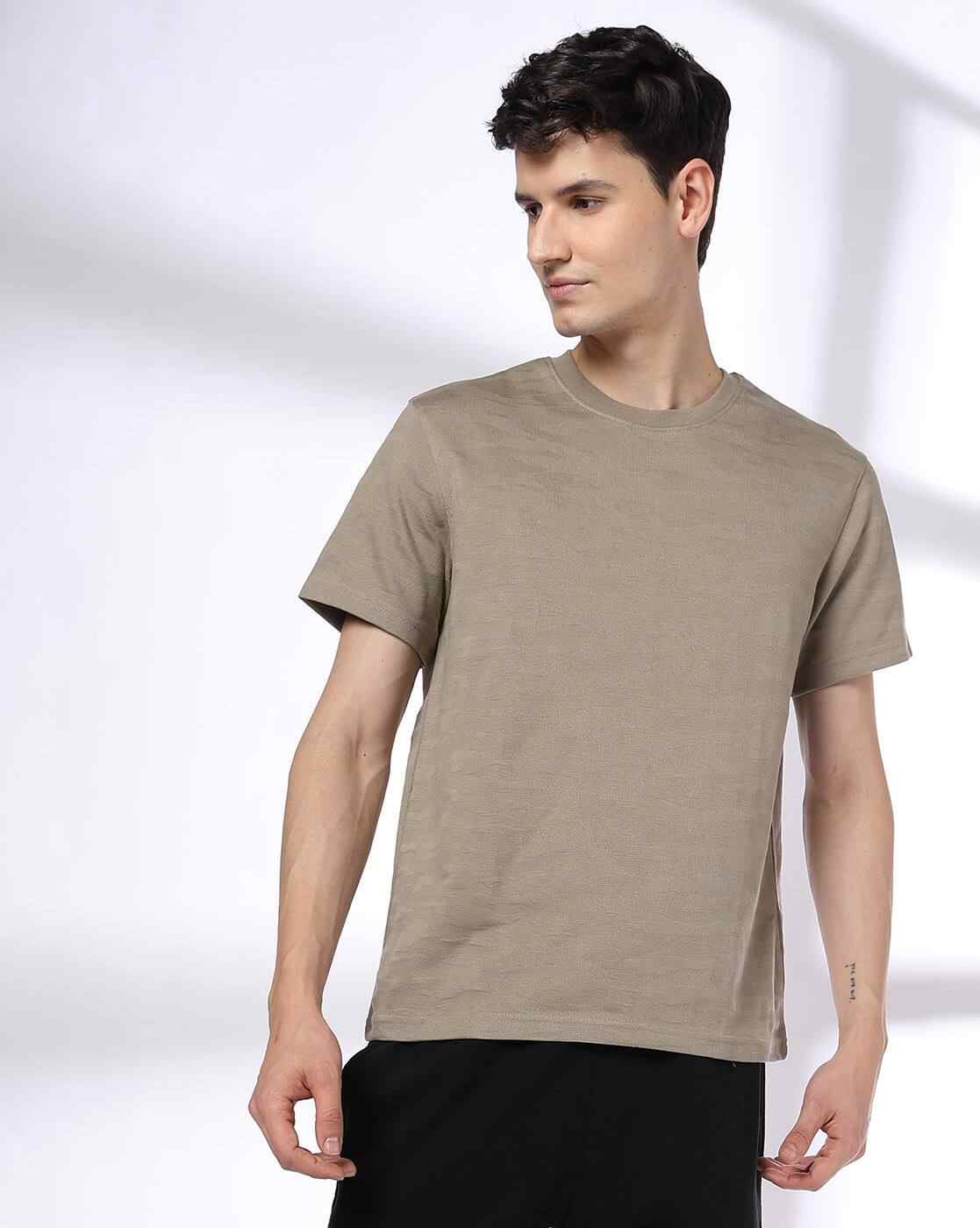 Men Printed Boxy Fit Crew-Neck T-Shirt