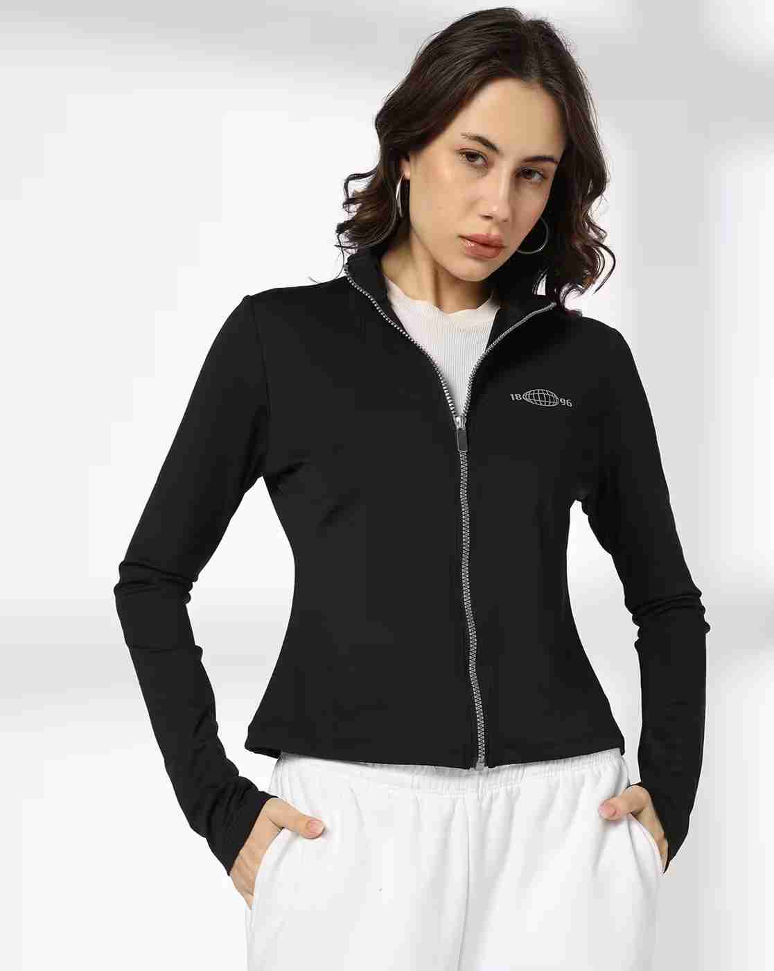 Teamspirit | Women Fitted Zip-Front Top with Graphic Print|0