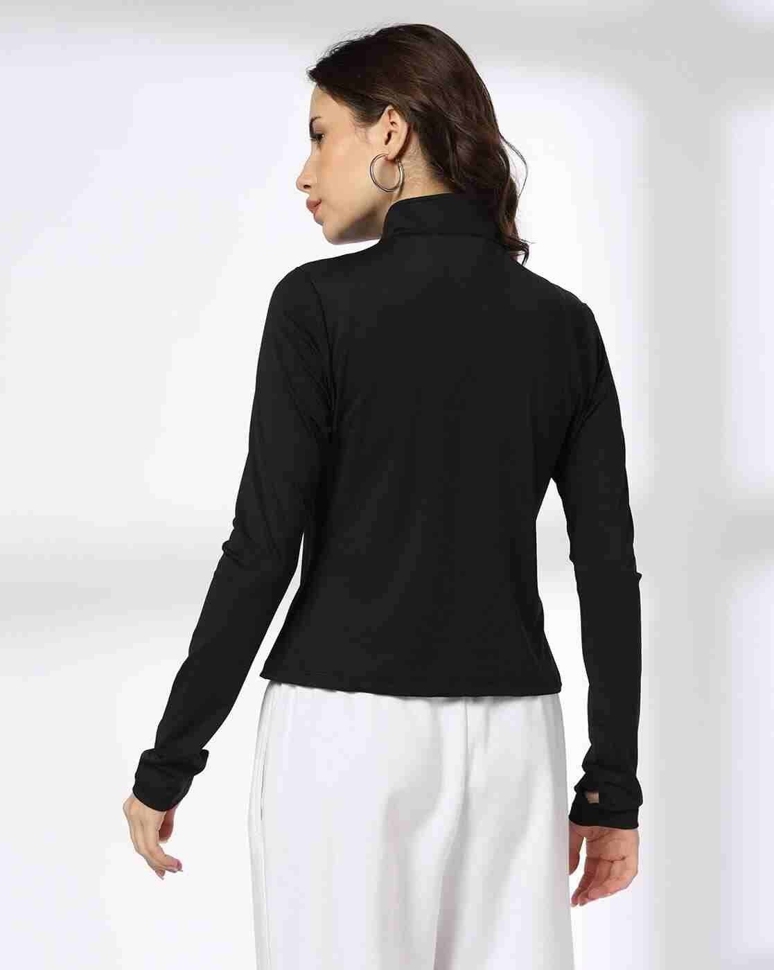 Teamspirit | Women Fitted Zip-Front Top with Graphic Print|2