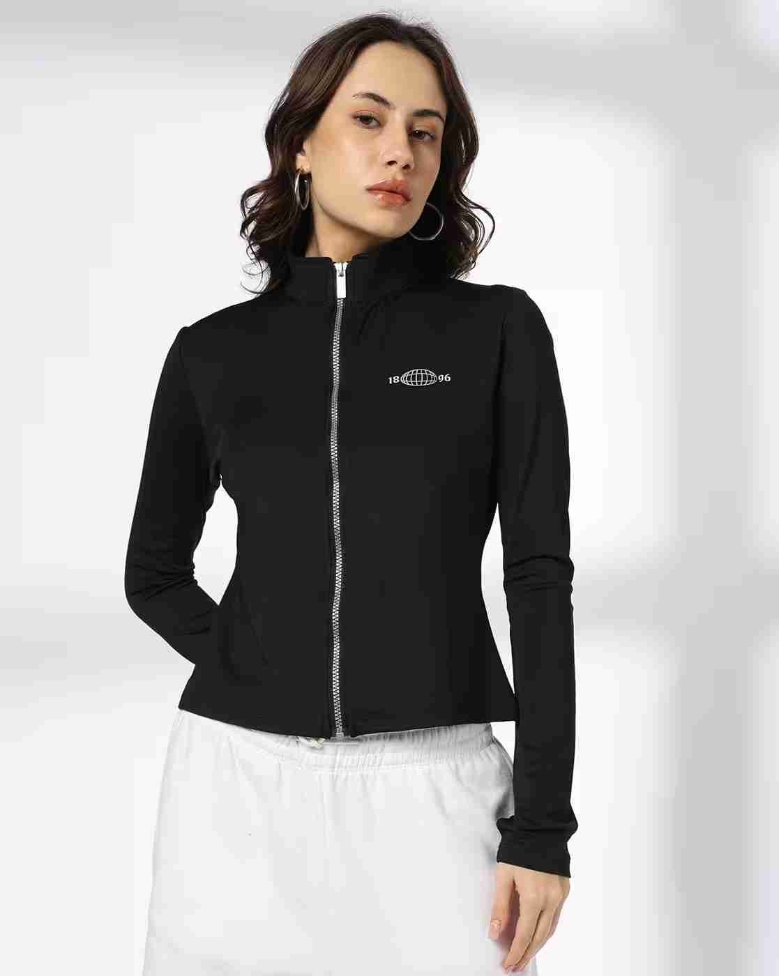 Teamspirit | Women Fitted Zip-Front Top with Graphic Print|3