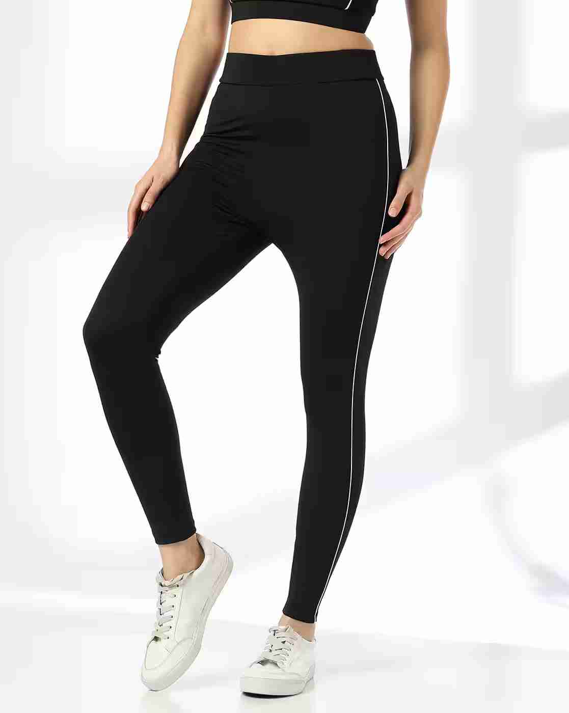 Teamspirit | Women Sports Leggings with Contrast Piping|0