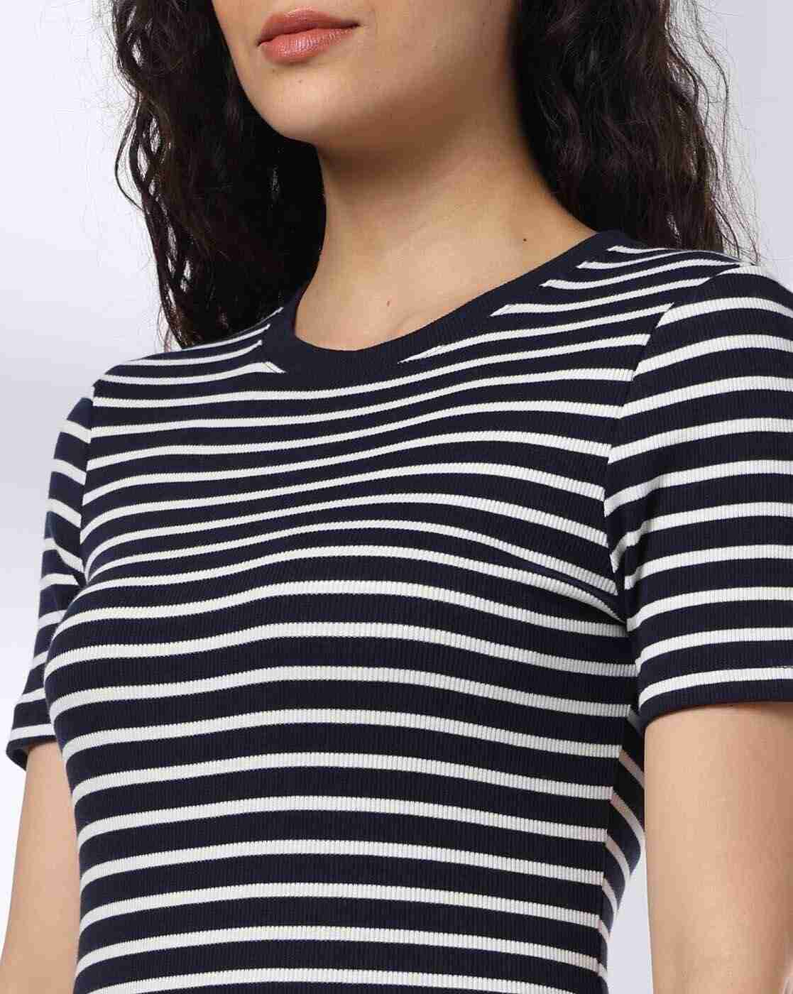 Teamspirit | Women Striped Bodycon Dress|4