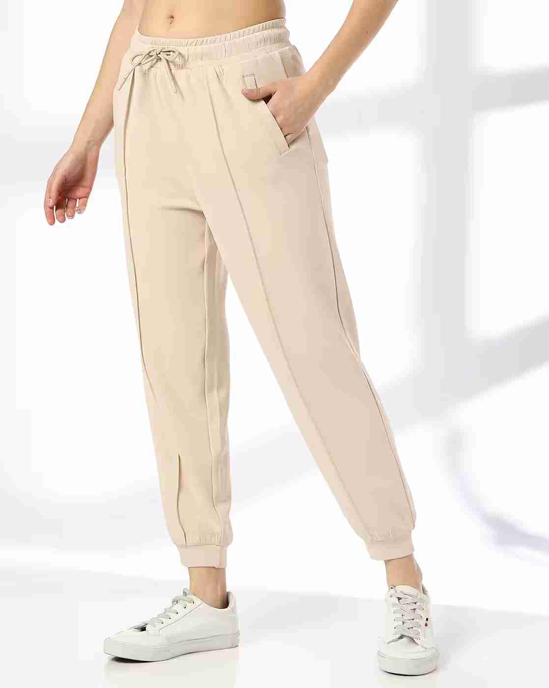 Teamspirit | Women Pintuck Scuba Joggers with Insert Pockets|0