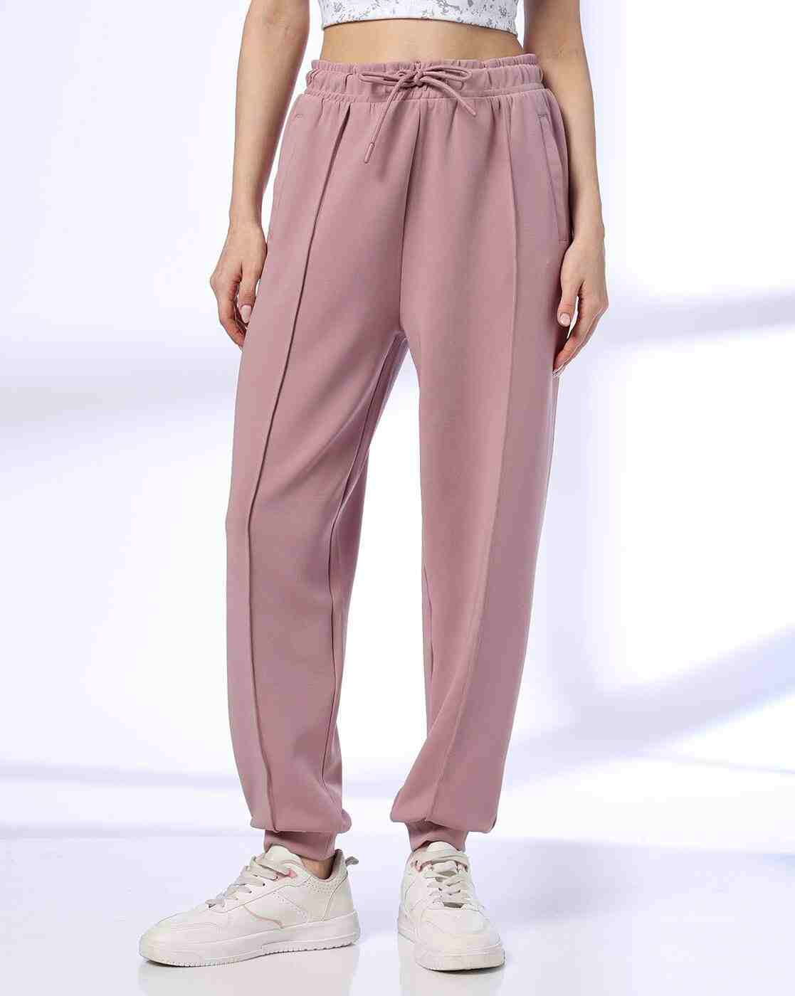 Women Pintuck Scuba Joggers with Insert Pockets