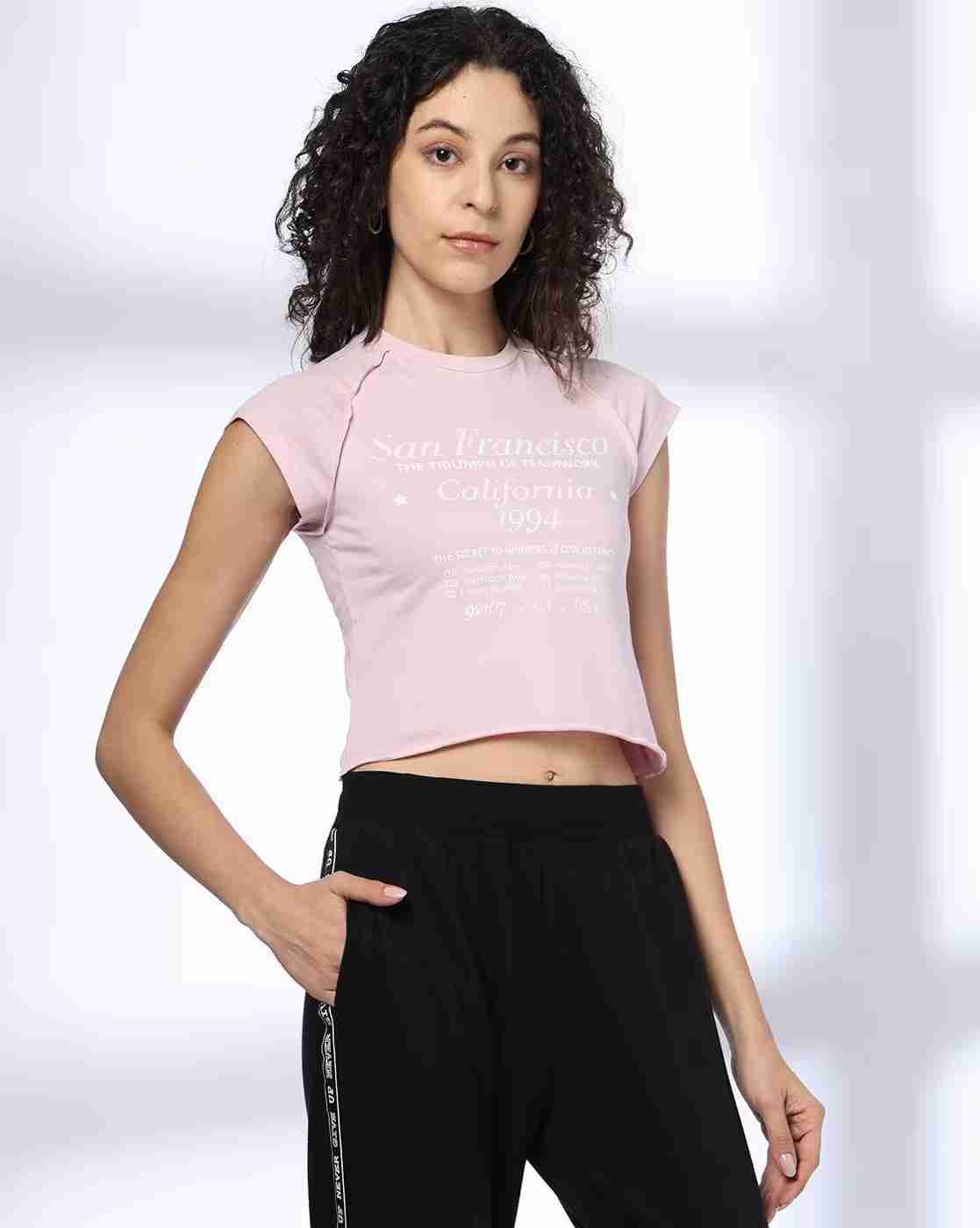 Women Typographic Print Boxy Fit Top