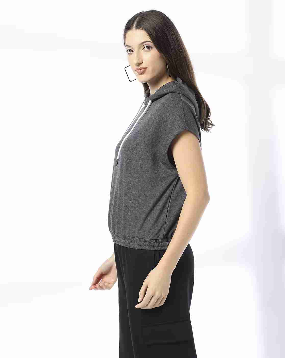 Teamspirit | Women Typographic Print Relaxed Fit Hooded Top|1