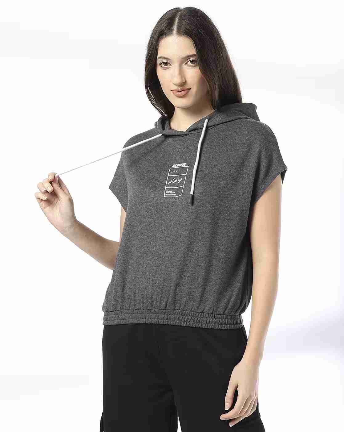 Teamspirit | Women Typographic Print Relaxed Fit Hooded Top|3