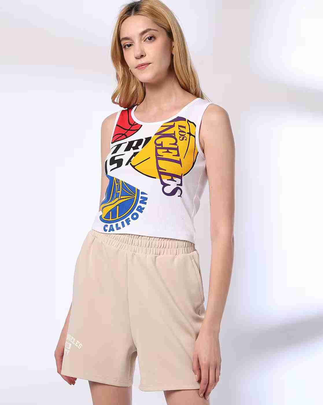 Teamspirit | Women Graphic Print Slim Fit Top|0