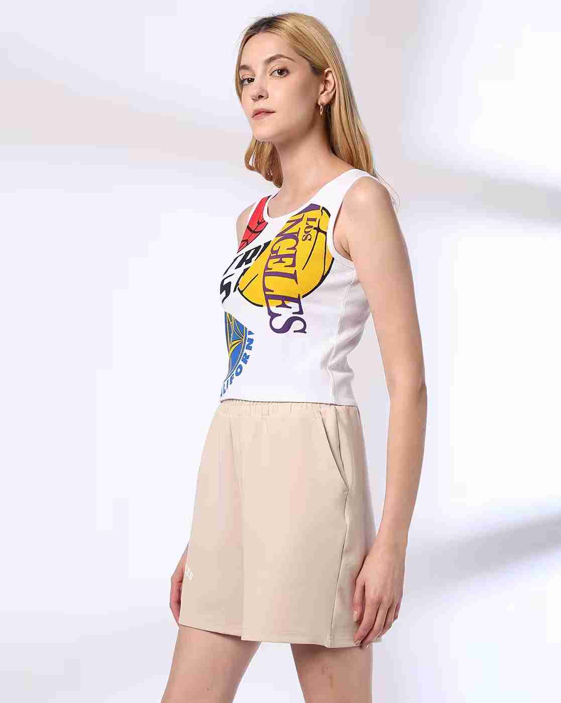 Teamspirit | Women Graphic Print Slim Fit Top|1