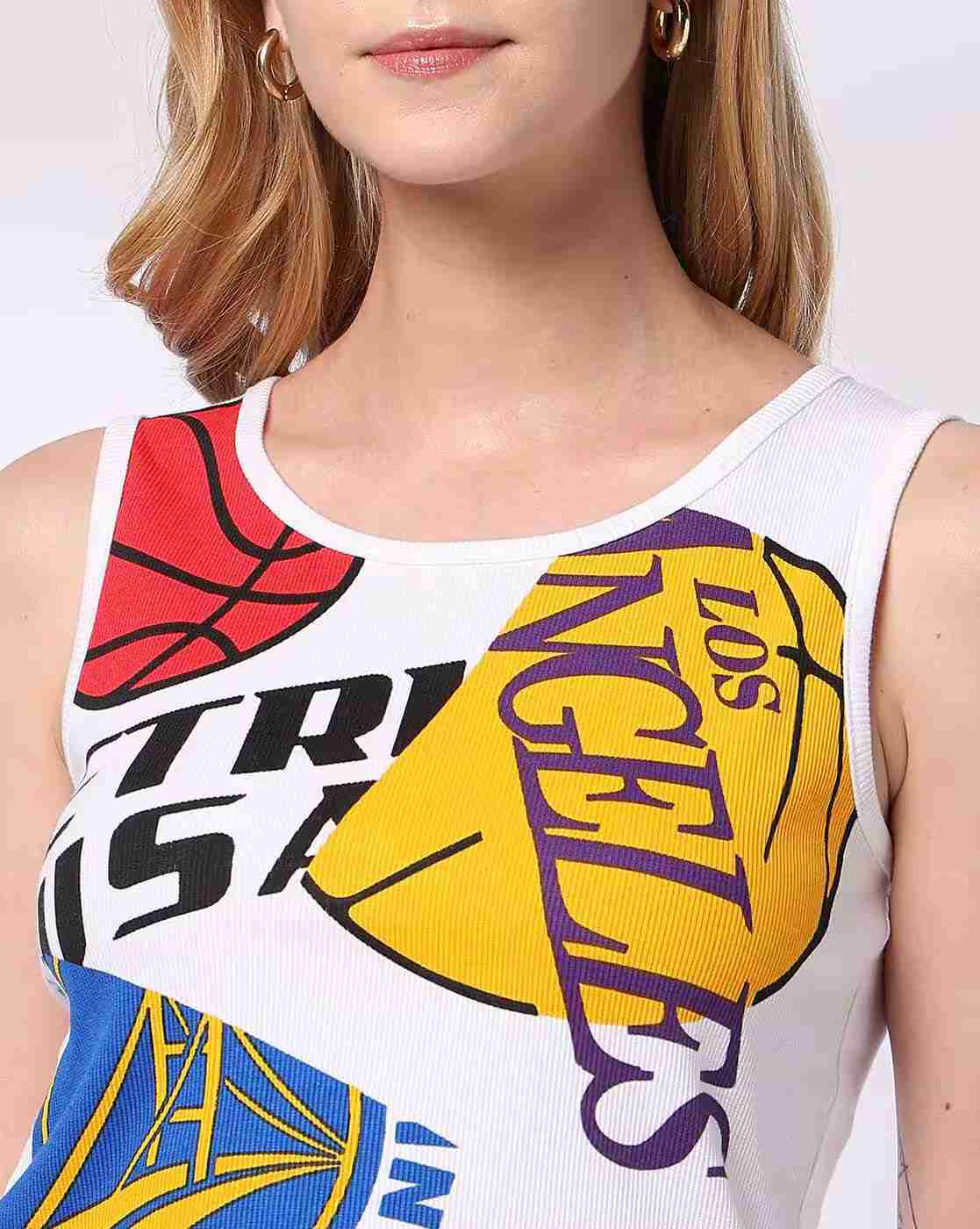 Teamspirit | Women Graphic Print Slim Fit Top|3