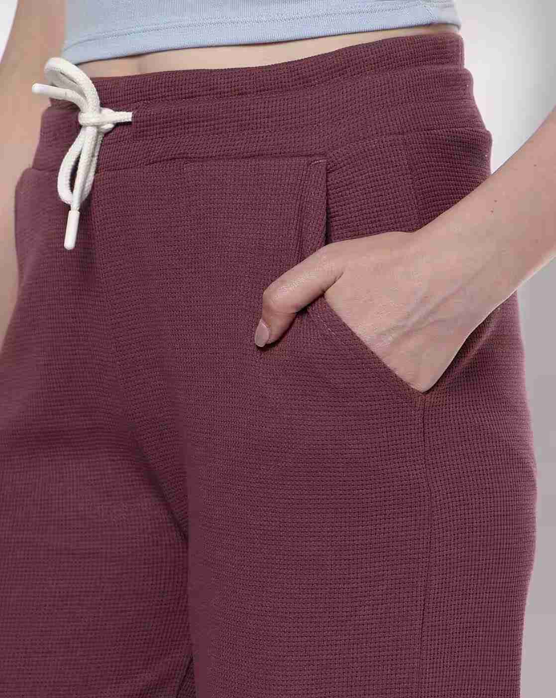 Teamspirit | Women Waffle-Knit Straight Track Pants|3