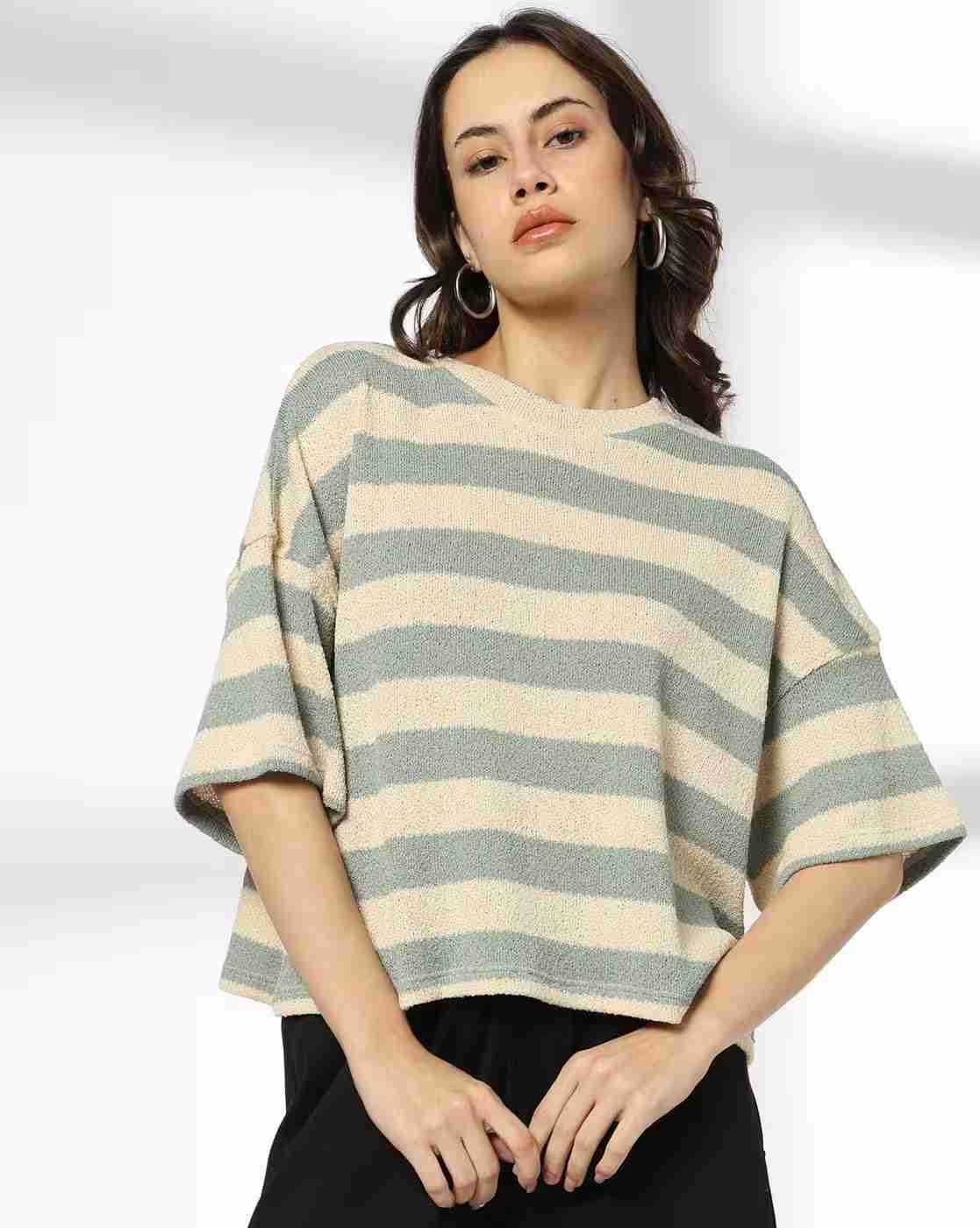 Teamspirit | Women Striped Relaxed Fit Top|0