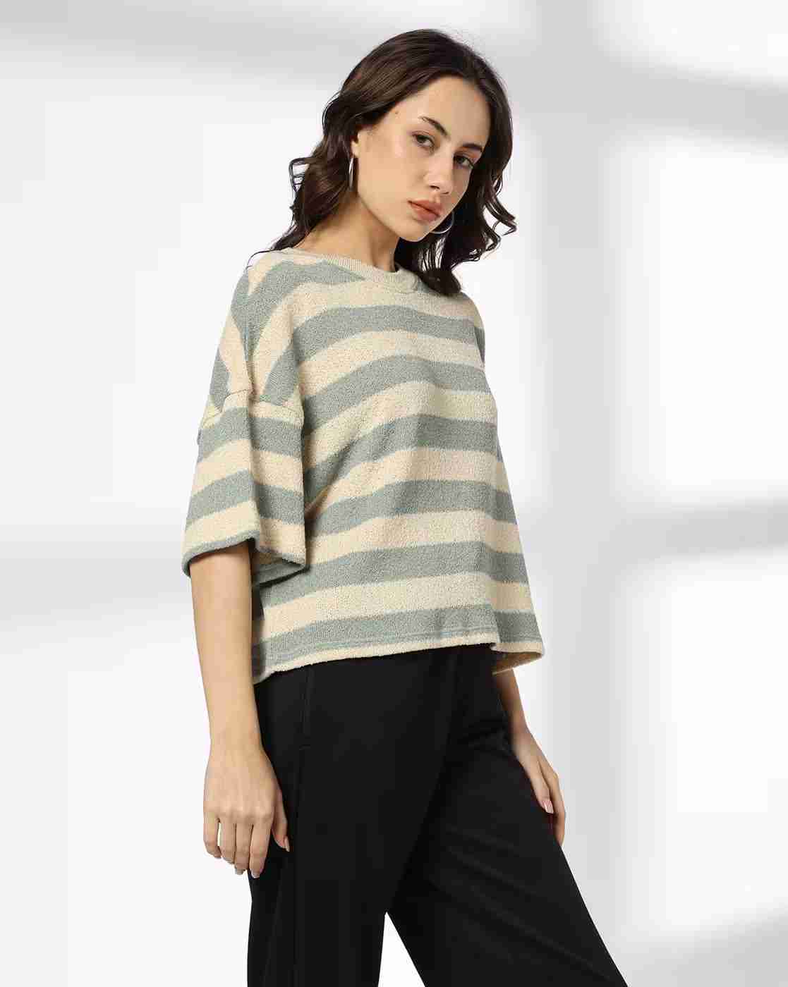 Teamspirit | Women Striped Relaxed Fit Top|1